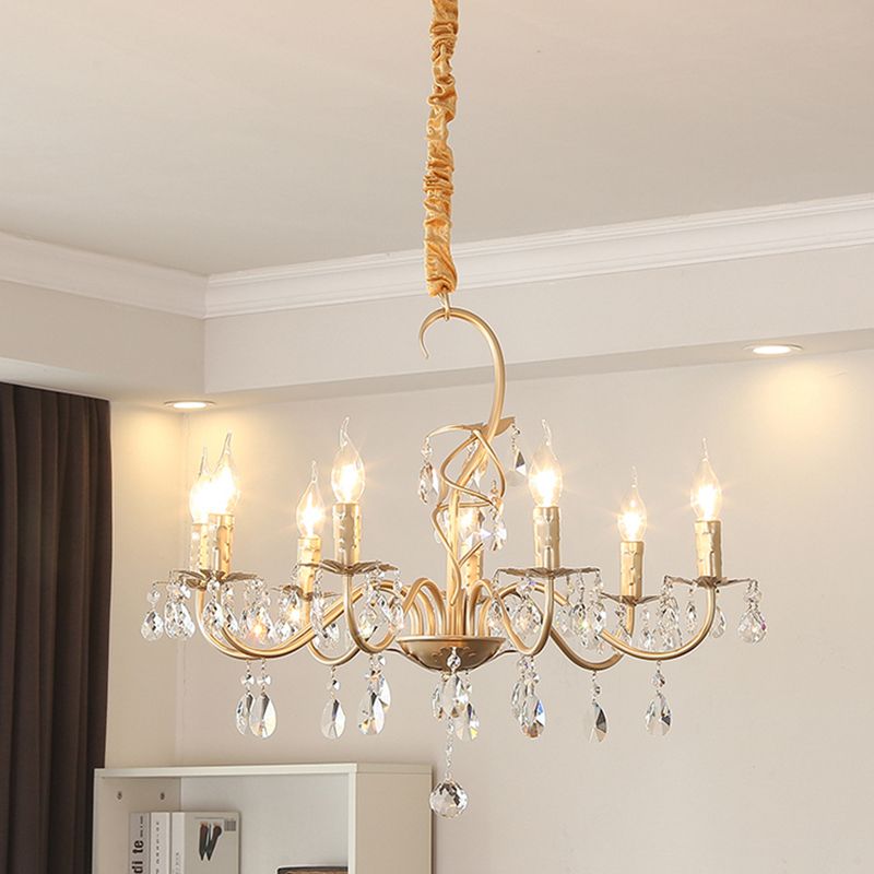 K9 Crystal Gold Modern Ceiling Lights Led Ceiling Fixture Living Dining Room Restaurant Lighting Hanging Lamp With Hang Art Glass Pendant Light Modern