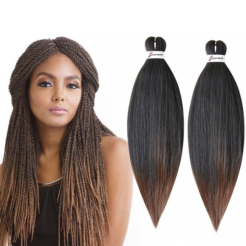 2020 Pre Stretched Professional Ombre Braiding Hair Perm Yaki