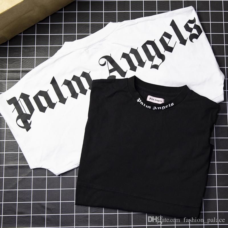 palm angels t shirt neck logo