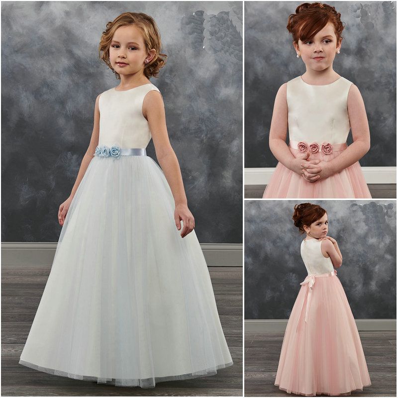 powder blue girls dress
