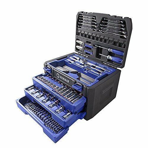 Kobalt 227-Piece Standard//Metric Mechanics Tool Set with Case 86756