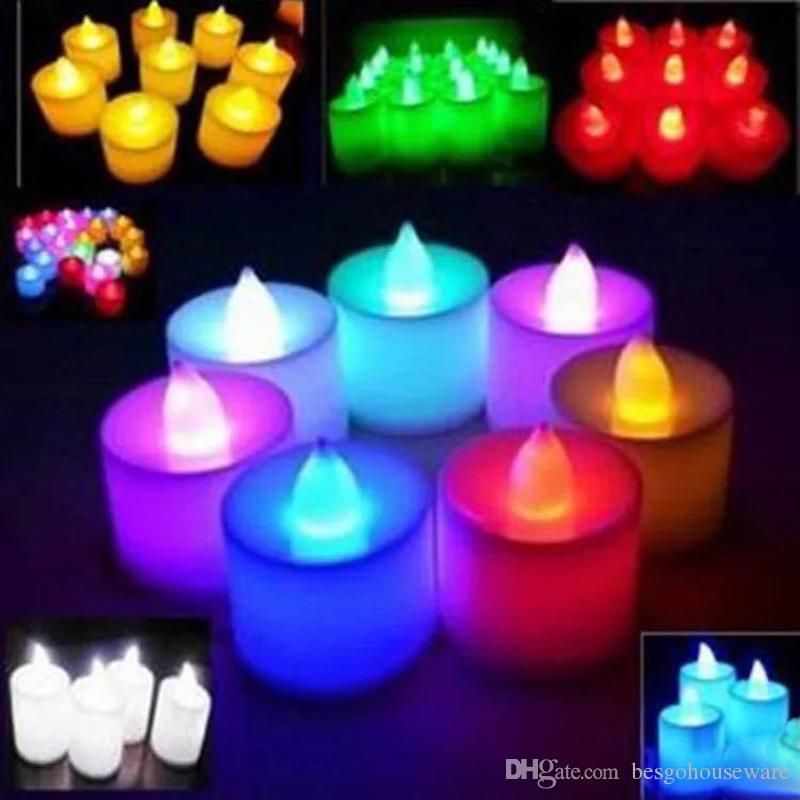Multicolor Electronic Candle Light LED Simulation Candle Light Birthday