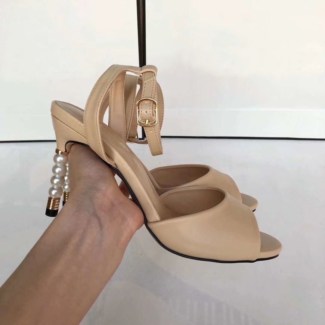 beige gladiator heels