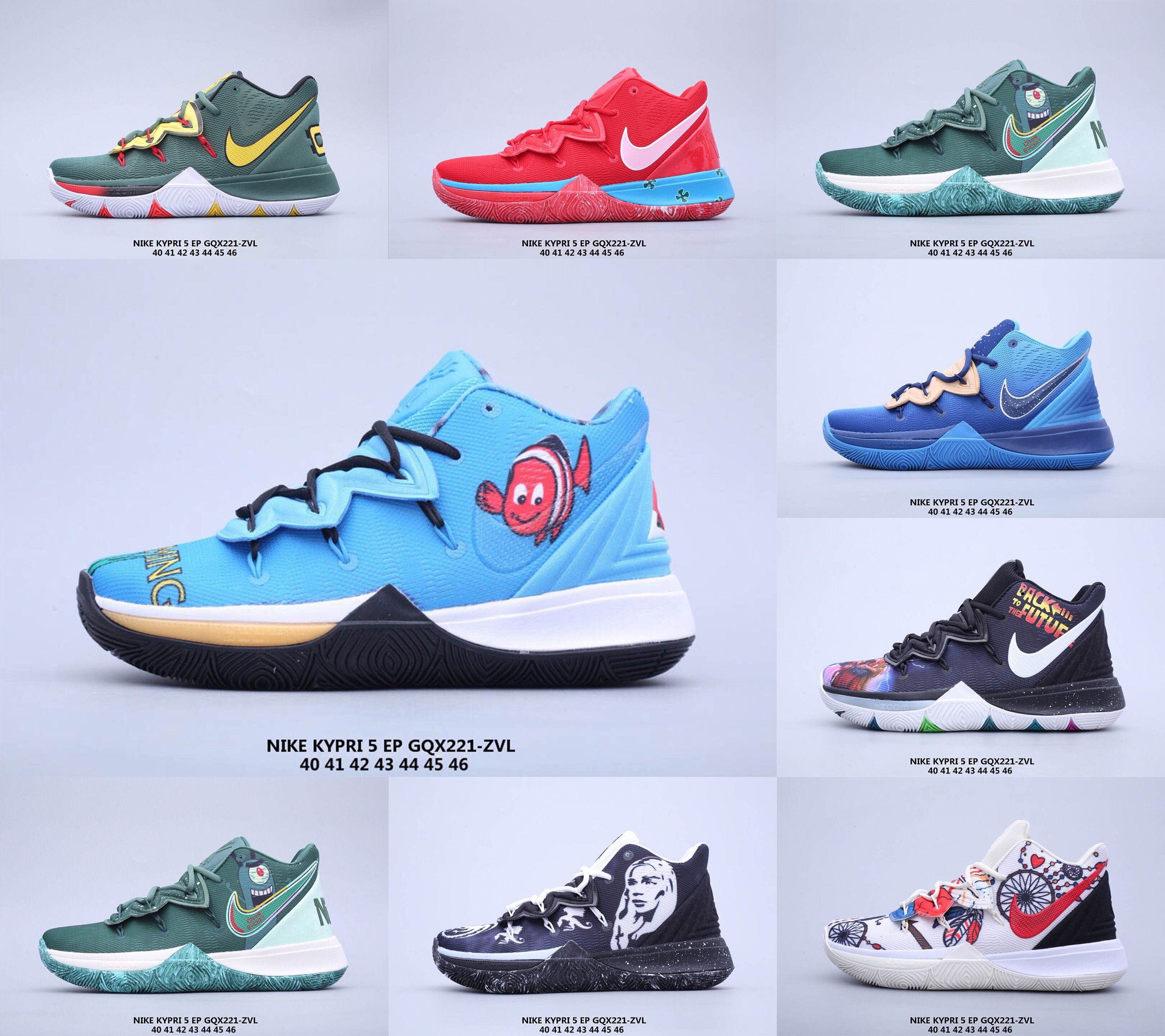 Nike Boys 'Kyrie 5 Pre School Basketball Shoes Gray Silver