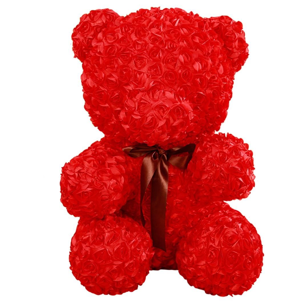 red bear stuffed animal
