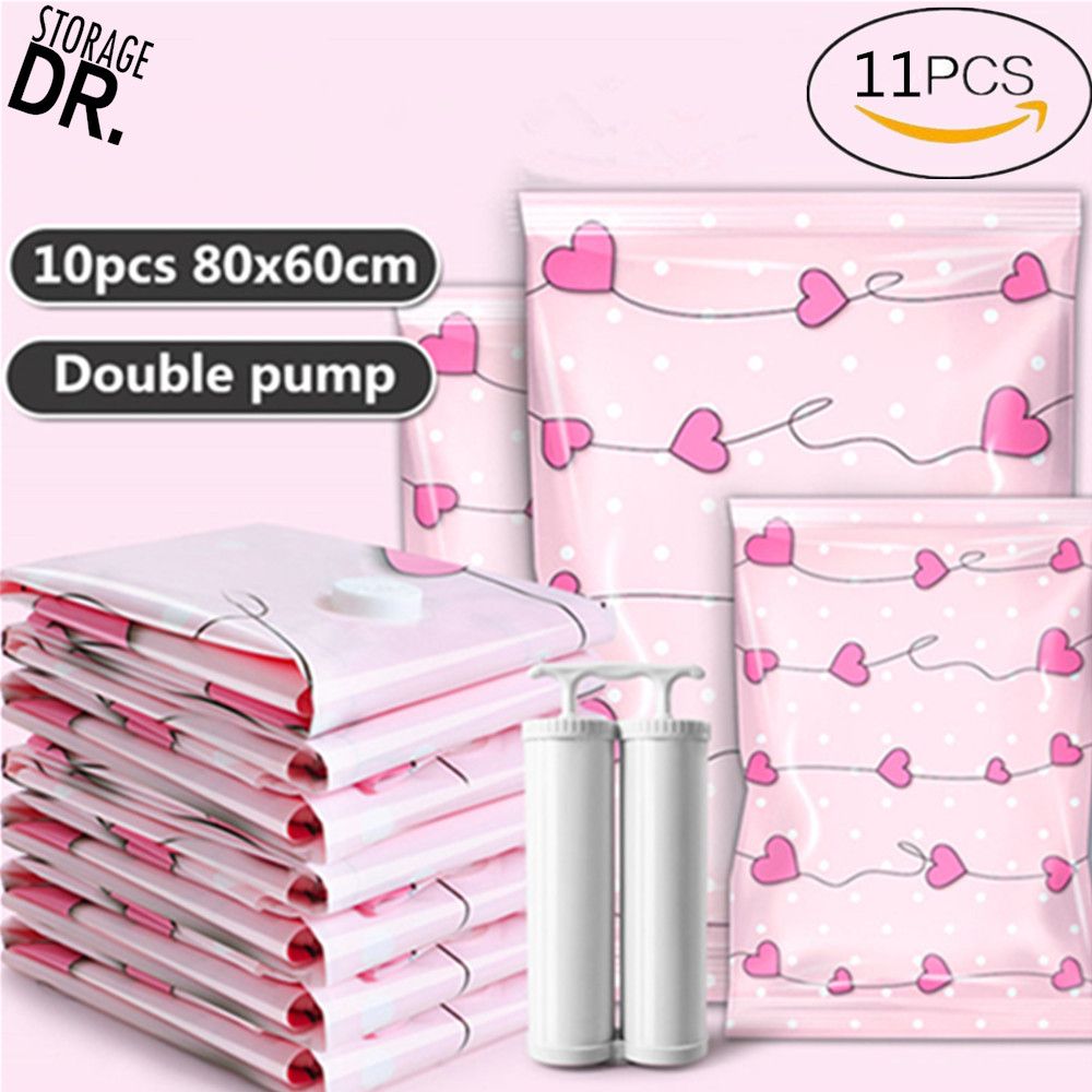 vacuum bags for clothes with pump