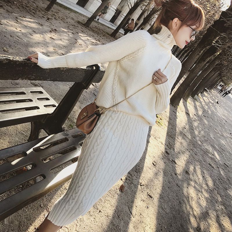 2 piece sweater dress set