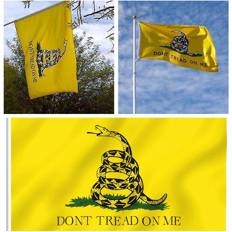 2020 3x5ft Yellow Snake Gadsden State Flag Tea Party Culpeper Dont