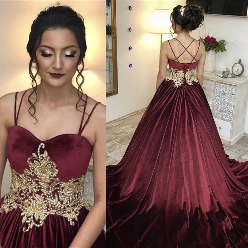burgundy and gold sweet 16 dresses