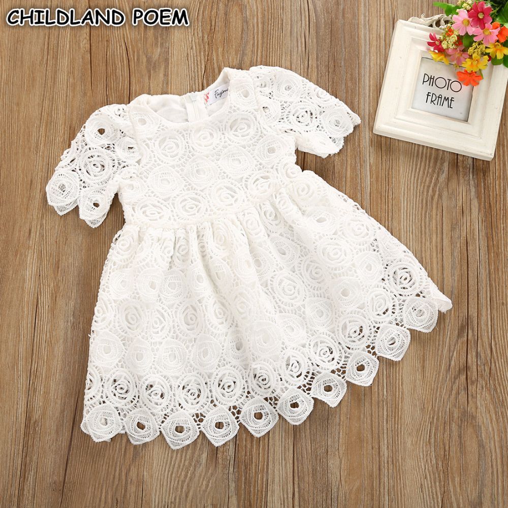 Compra Ropa Para Bebés Ropa Blanca Para Bebés Vestido De Las Niñas Princesa  De Encaje Bebé Recién Nacido 1 Año Cumpleaños Vestido Para Bebés Vestidos  Vestido De Bautizo Y19061101 Barato | Entrega