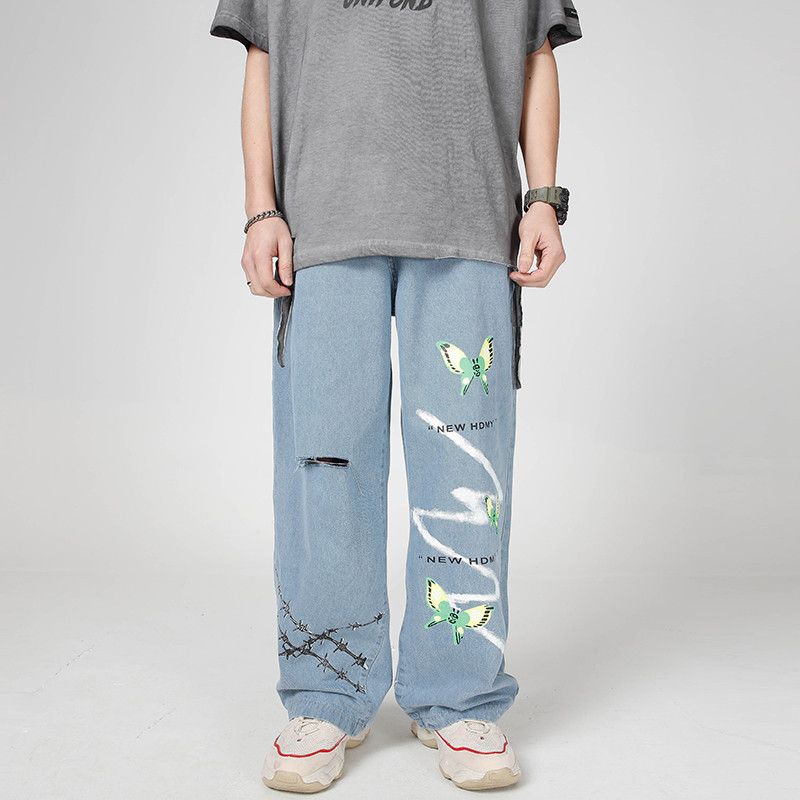 printed jeans online