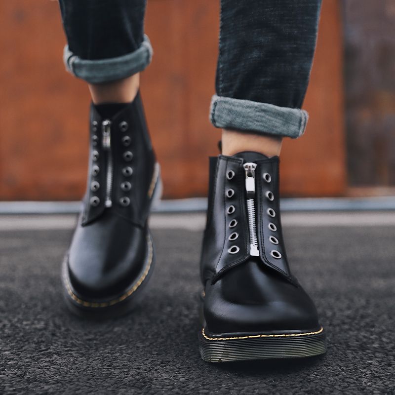 high cut lace up martin boots