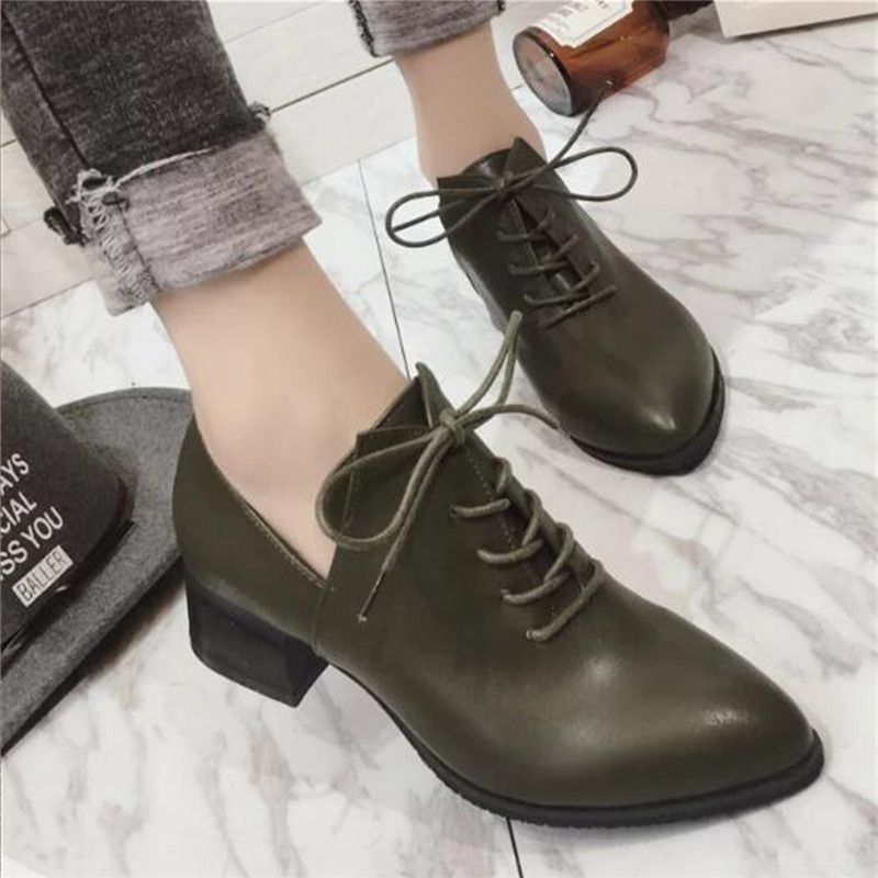 low heel oxford shoes
