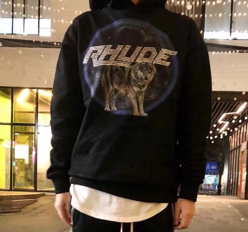 Rhude wolf hoodie Clearance