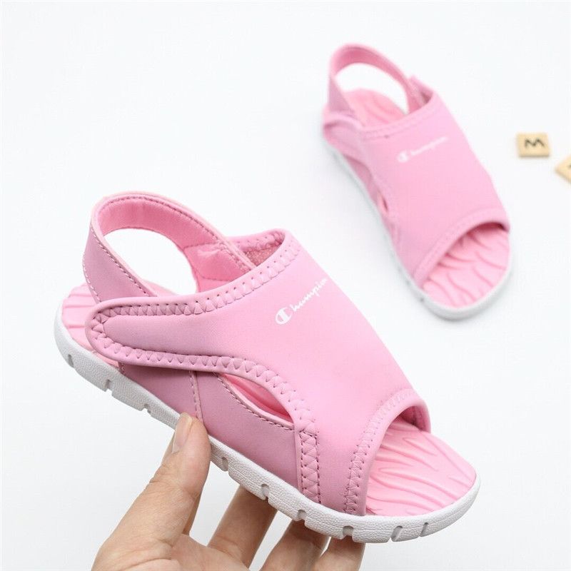 pink champion sandals