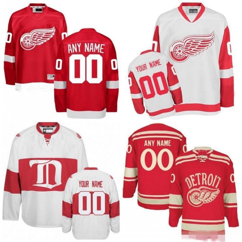 red wings white jersey