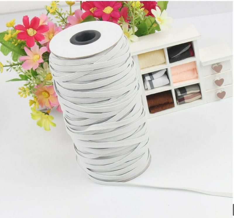 100Yards Length Braided Elastic Band Tape Cord Knit Band Sewing 1/8" 1/4"Width 100Yards Length Braided Elastic Band Tape Cord Knit Band Sewing 1/8" 1/4"Width