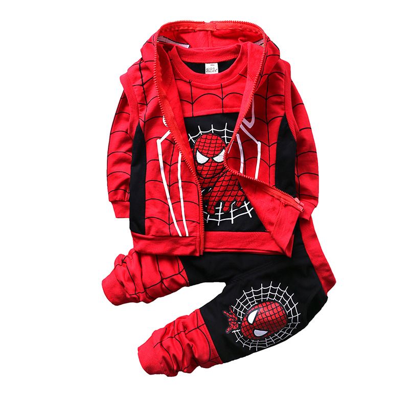 Compra Spiderman Niños Bebés Sistemas De La Ropa De Algodón Del Deporte Del  Juego Los Niños Fresca Spider Man Cosplay Para Niños Chándal Ropa Barato |  Entrega Rápida Y Calidad | DHgate