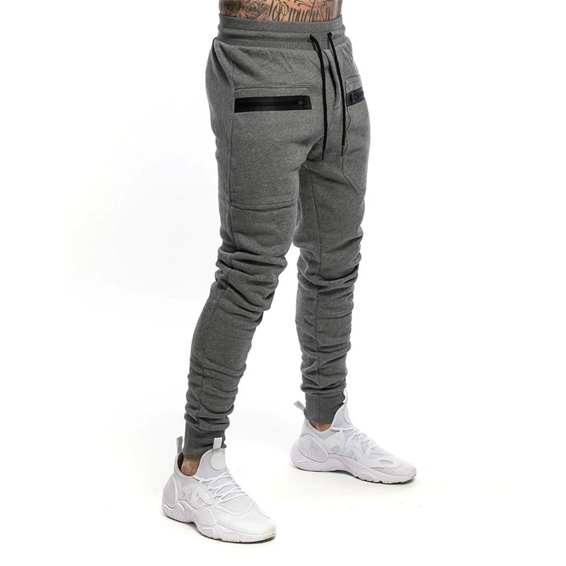 2020 Brand Designer Mens Jogger Zip Pocket Sweatpants Man Gyms Workout ...