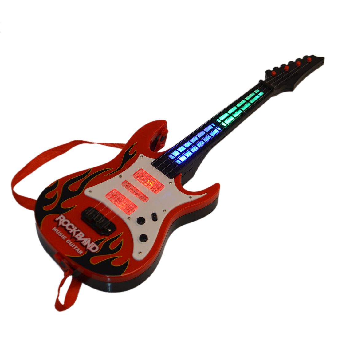 toy electric guitar with strings