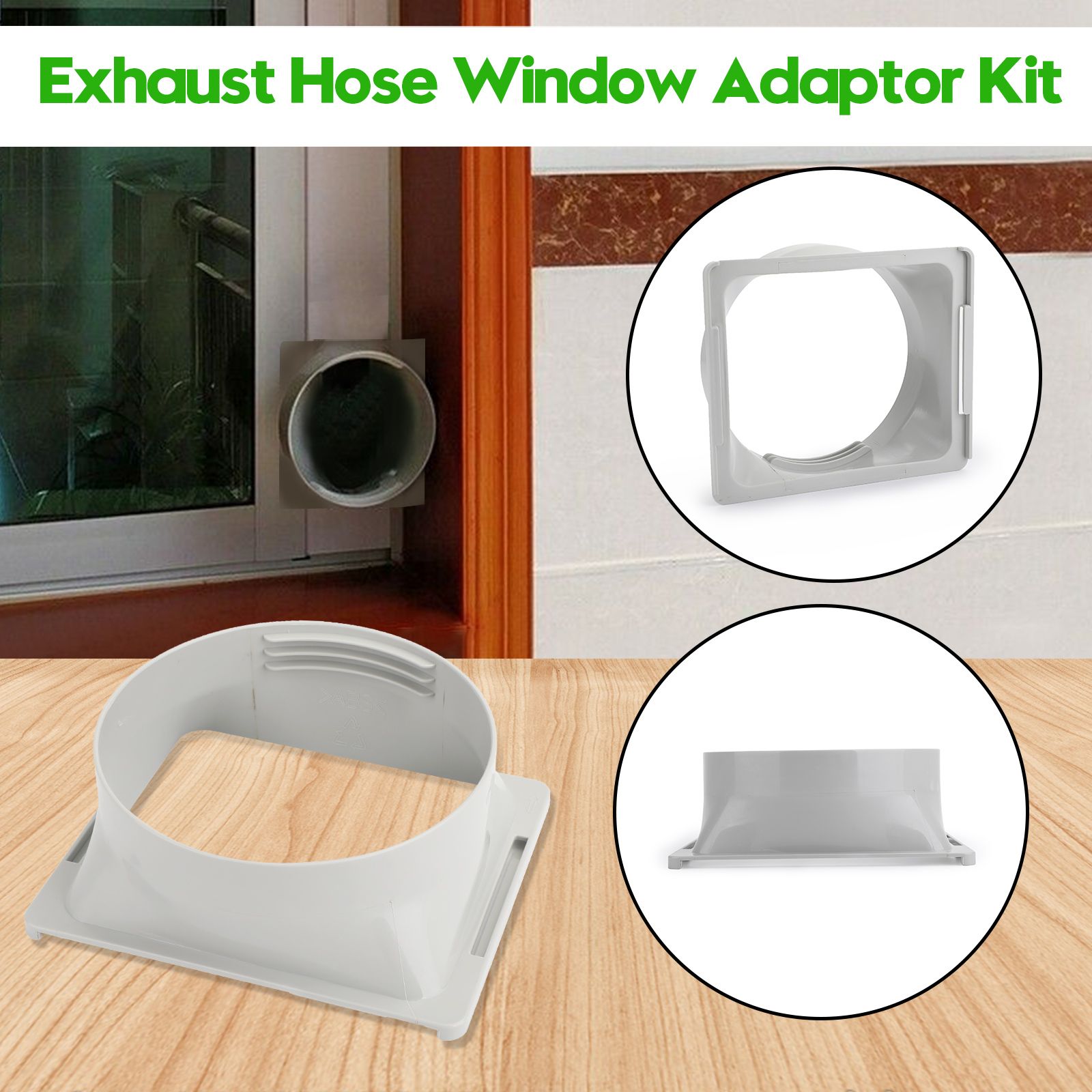 EE. UU. ASOURSOURSHOP MUEBLES ACCESORIOS DE MUEBLES 6 "Conector de tubo de de ventana para aire acondicionado Manguera de escape USA