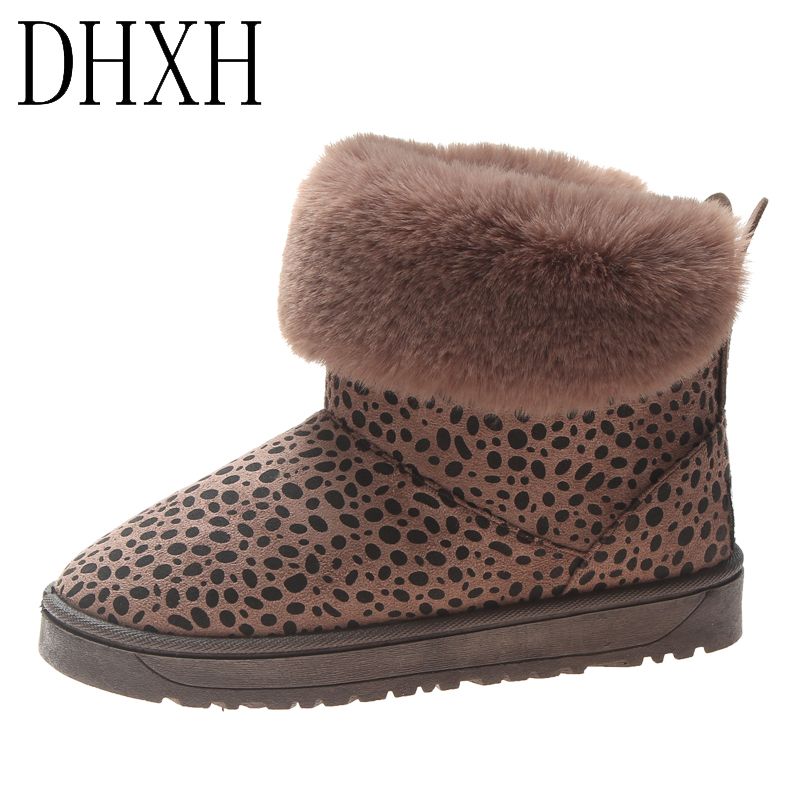 low heel leopard print boots