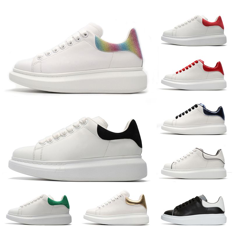 mens white platform trainers