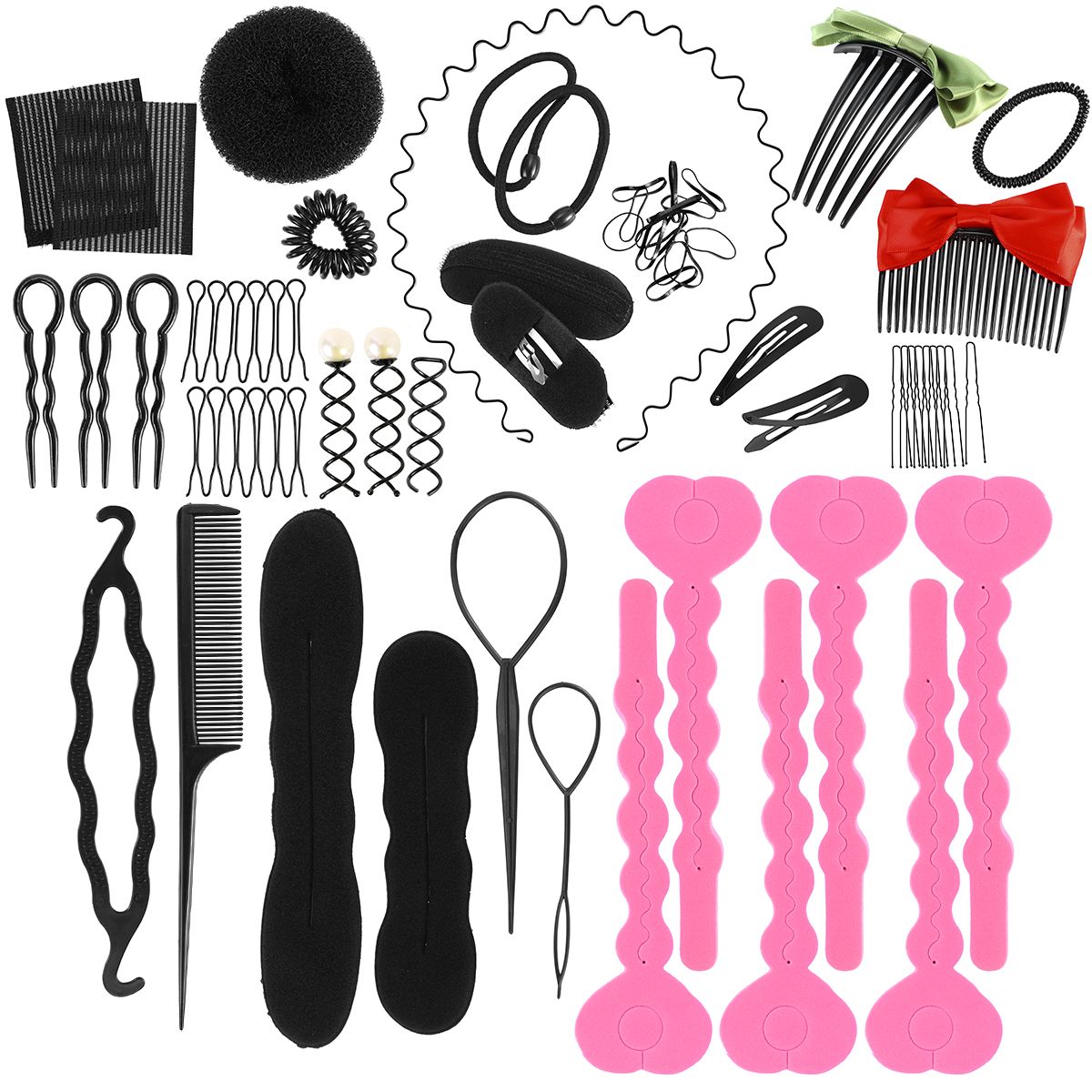 Accesorios para el peinado del diseño del cabello Kit de trenzadoras para  el cabello Dona de