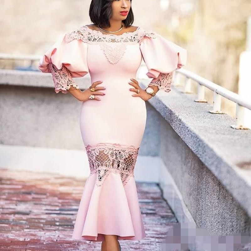 Plus Size Short Black Girls Mermaid Prom Dresses 2019 Party Wear