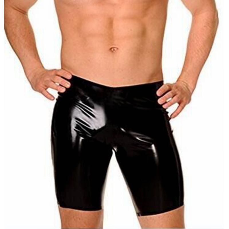 leather pants short