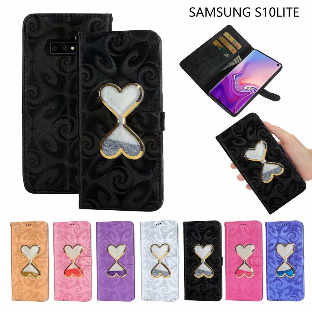 For Huawei P30 Pro Galaxy S10 Lite Plus 3d Heart Wallet Leather