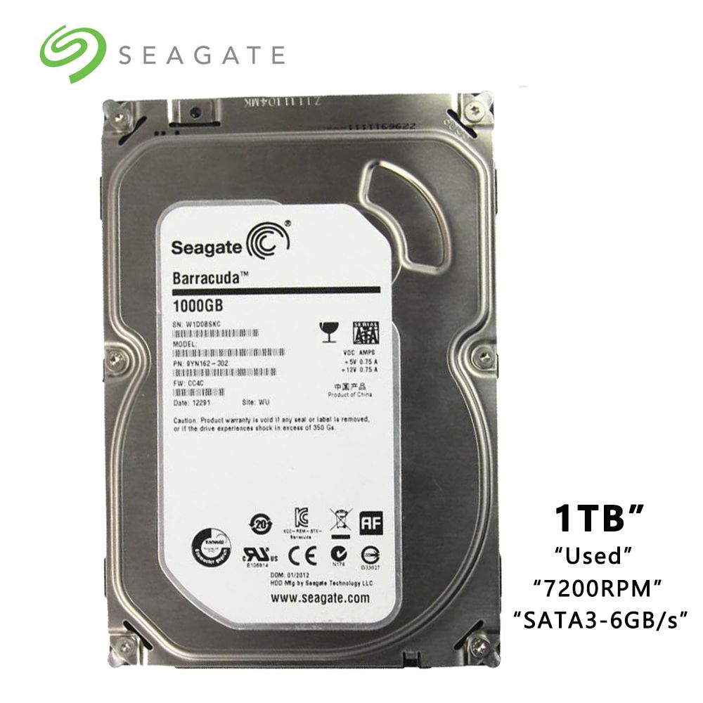 apagado Método mago Seagate de 1 TB PC de escritorio 3.5" disco duro interno SATA mecánica  3-6Gb / s de disco duro 1000 GB 7200 RPM 8 MB / 32 MB Buffer