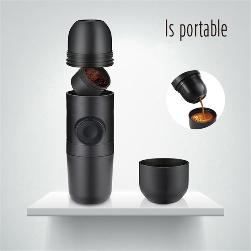 Compra Viaje Presión De Mano Presión Cafetera Mini Espresso Manual Portátil  Cafeteras Portátiles Máquina Presionando Mini Cafetera KKA3467 Barato |  Entrega Rápida Y Calidad | Es.Dhgate