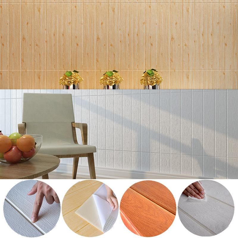 3d Wooden Wall Sticker Living Room Home Decor Pe Foam Waterproof Wall Covering Wallpaper For Tv Background Kids Room 3d Stickers Decals For Home Walls Decals For The Home From Cccofficialstore 1 36