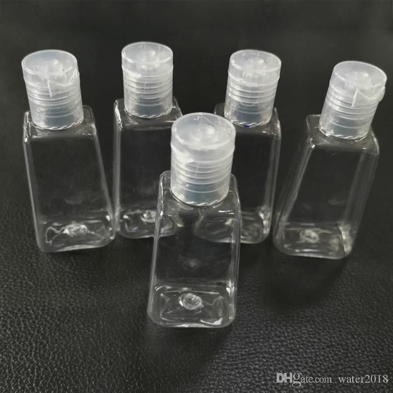 2020 1oz Clear Empty Plastic Flip Cap Bottle Cosmetic Travel Size Containers Refillable Toiletry