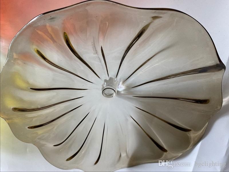 2020 Hand Blown Murano Art Glass Wall Decoration Plates Fancy Led Decorative Wall Lights India