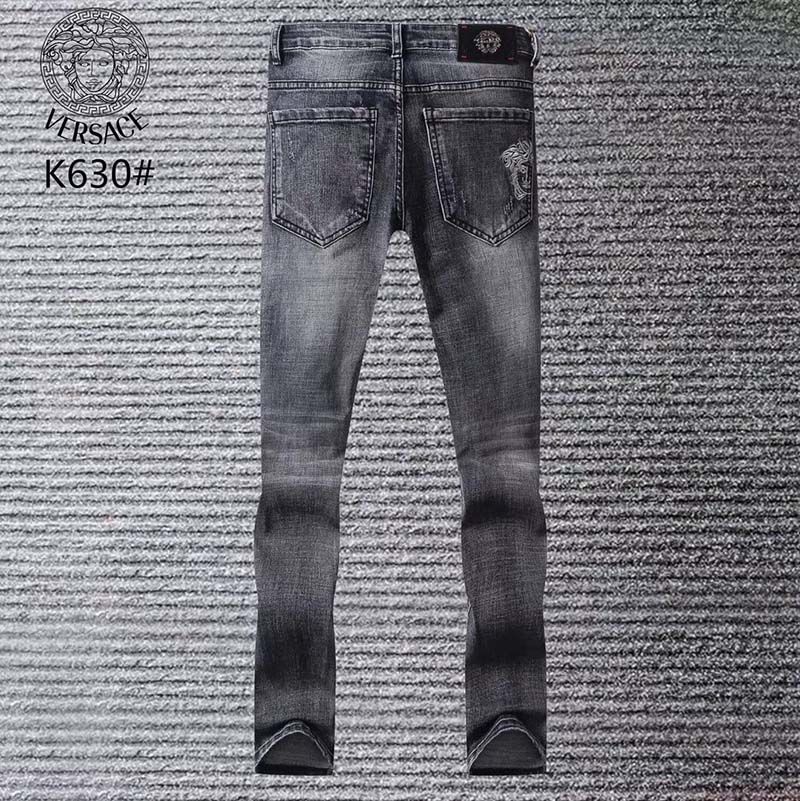 Compra Otoño E Invierno La Estación Europea Fuman Medusa Bordado Pantalones  Vaqueros Grises Pies Marca De La Marea De Algodón Delgado Pantalones De  Estiramiento De Los Hombres Barato | Entrega Rápida Y