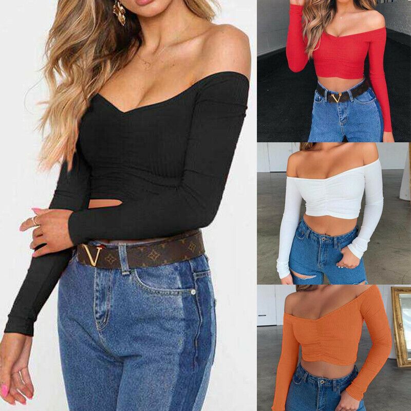 off shoulder bodycon top
