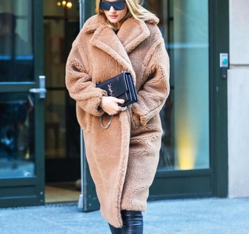 oversized teddy jacket