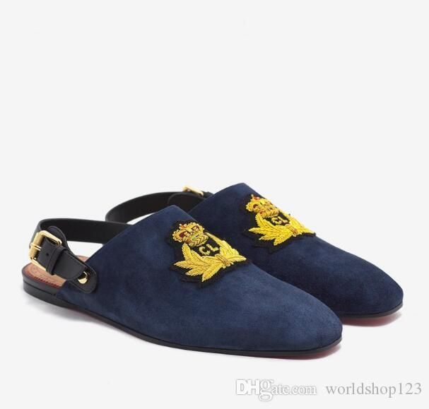 navy and white flat shoes
