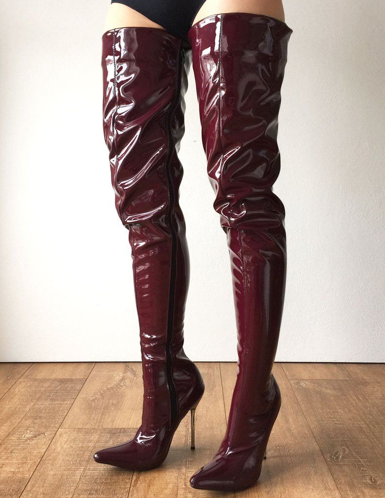 Femmes plateau Overknee Bottes velour affaires Tige Stretch boots Bloc ts24