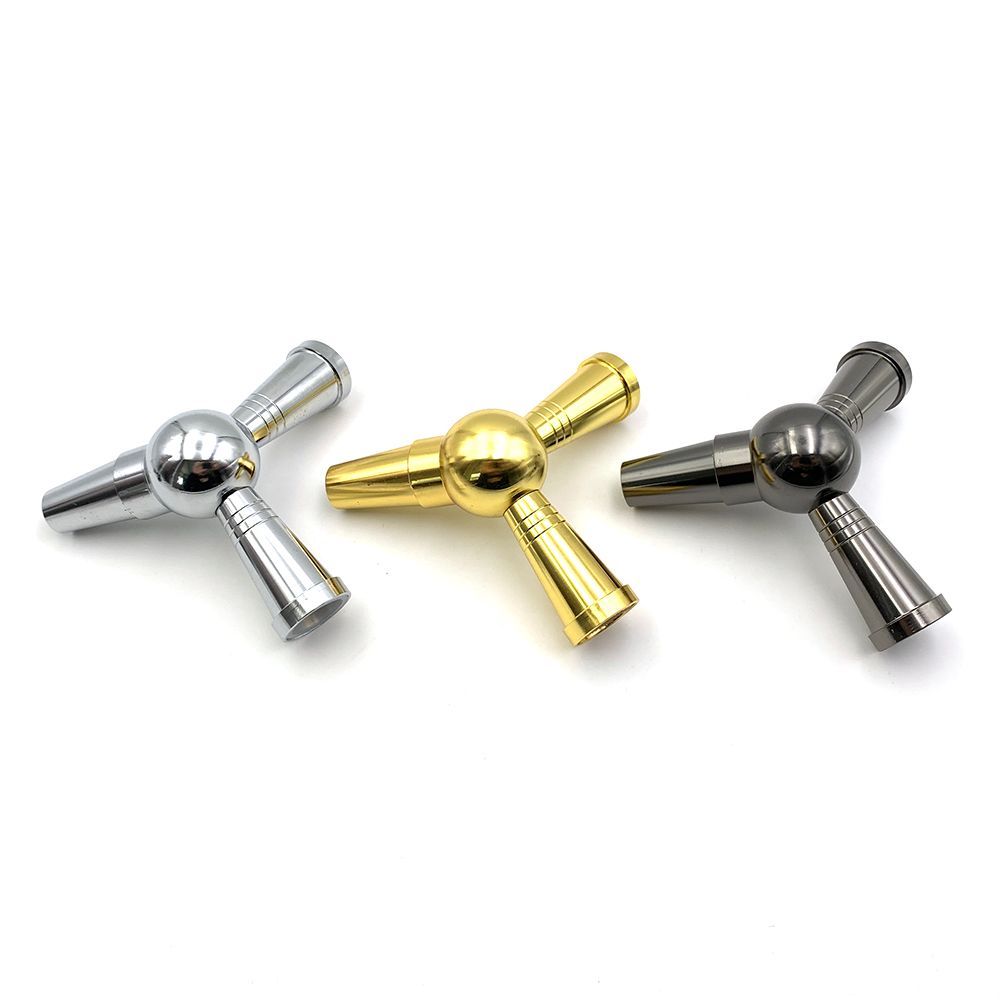 2021 Metal Shisha Hookah Hose Adapter One Divides In Two 1 To 2