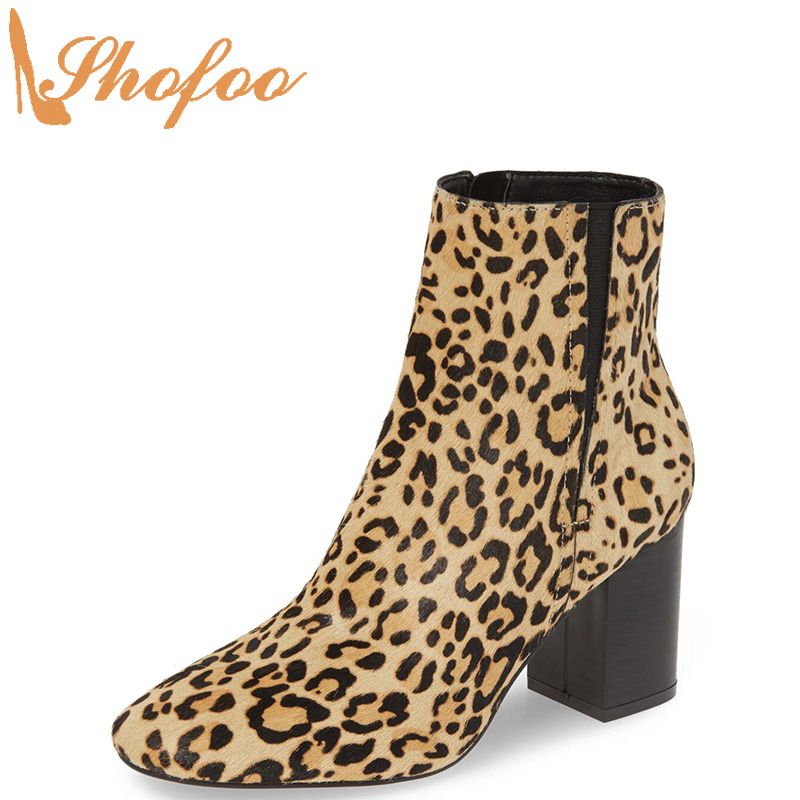 leopard print ankle boots uk
