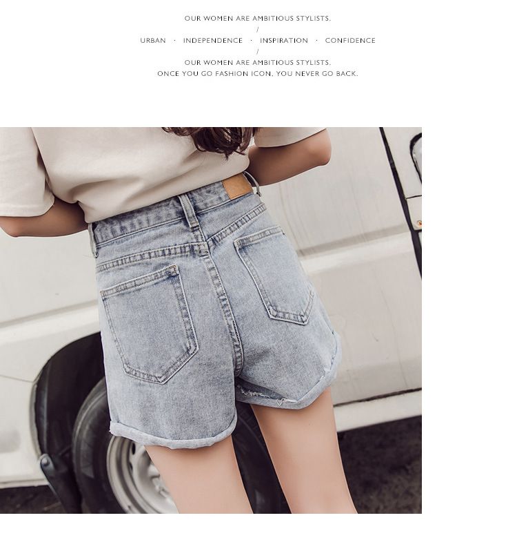 baggy denim shorts