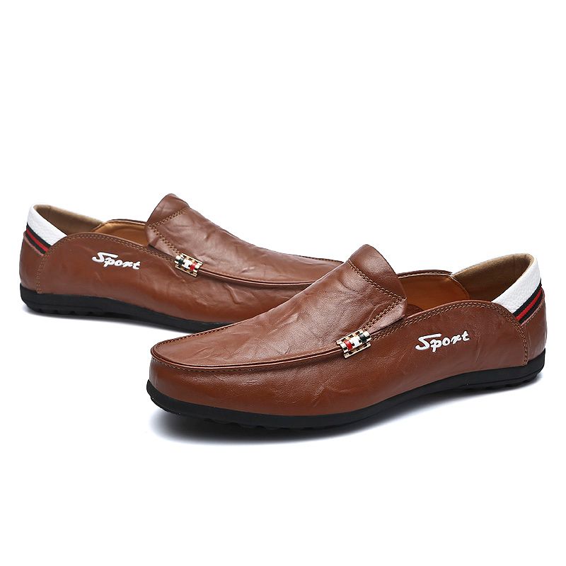mens soft leather boat shoes
