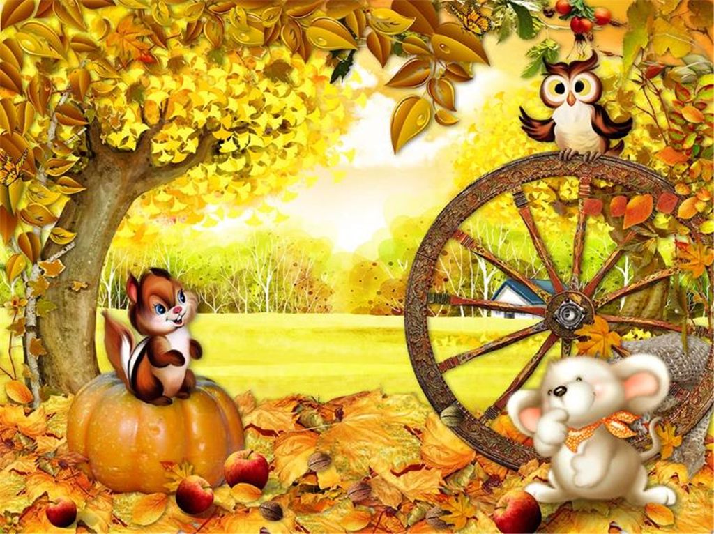 3d Wallpaper Living Room Cartoon Autumn Animal Landscape Children's Room Mural Background Wall Decoration Comic Wallpaper 3d Wallpaper Living Room Cartoon Autumn Animal Landscape Children's Room Mural Background Wall Decoration Comic Wallpaper