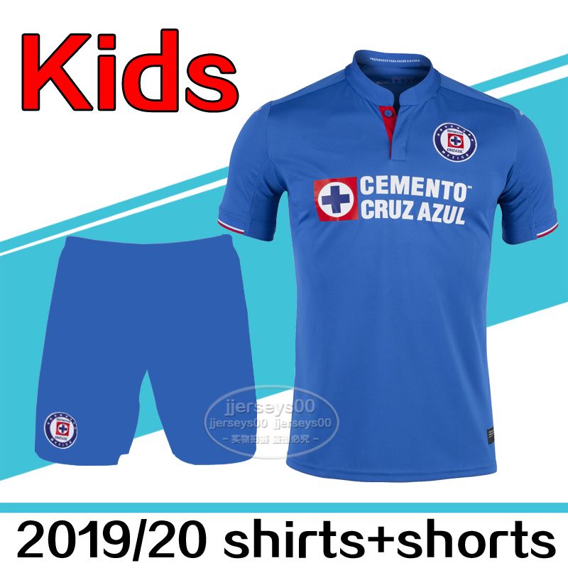 cruz azul youth jersey