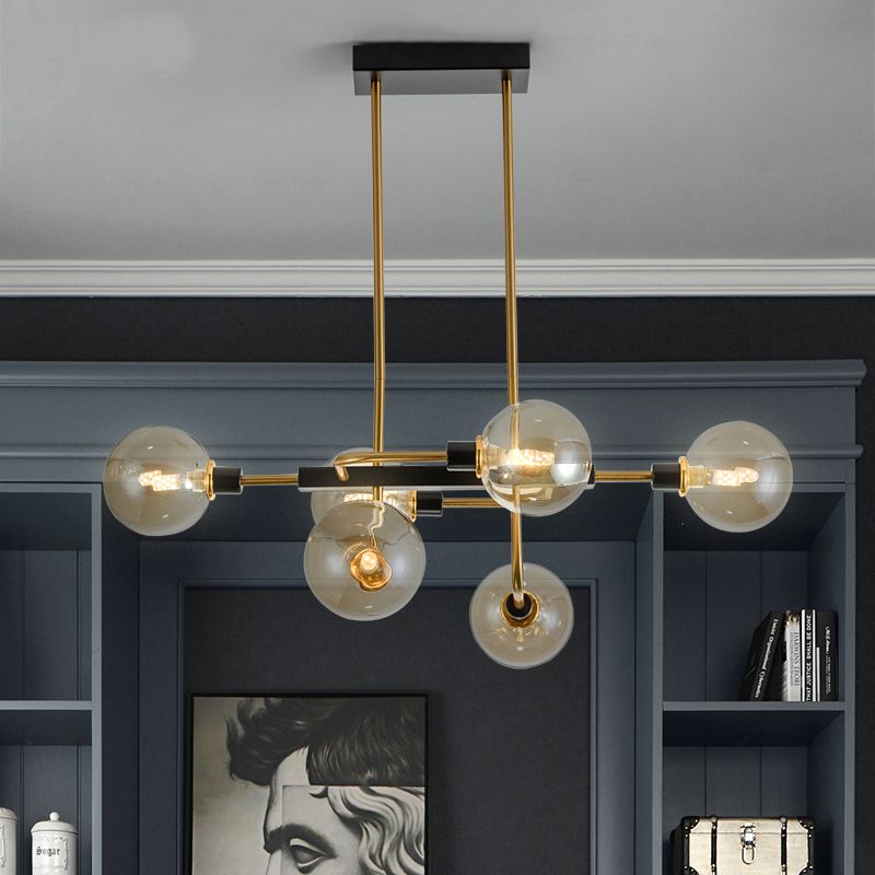 modern glass ball chandelier