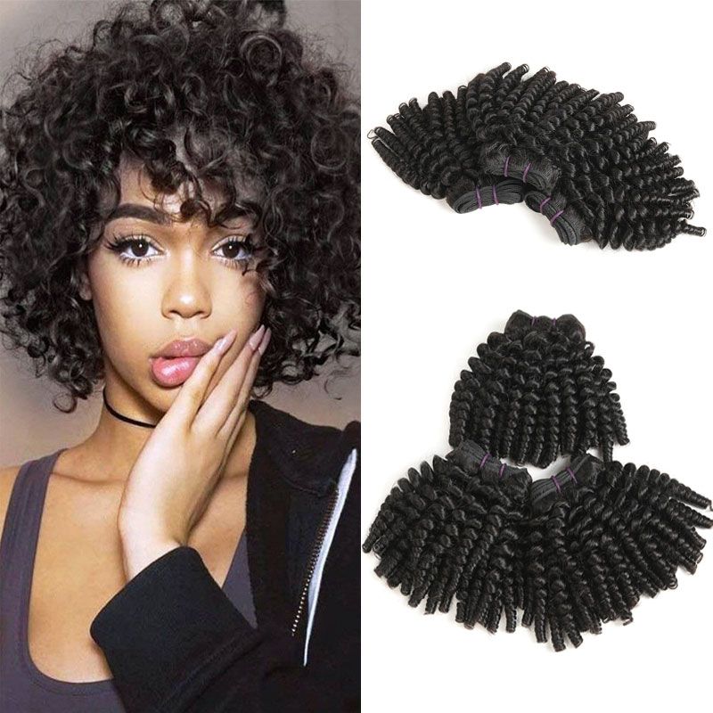 Brazilian Funmi Human Hair Bundles Aunty Fummi Bouncy Curls Afro