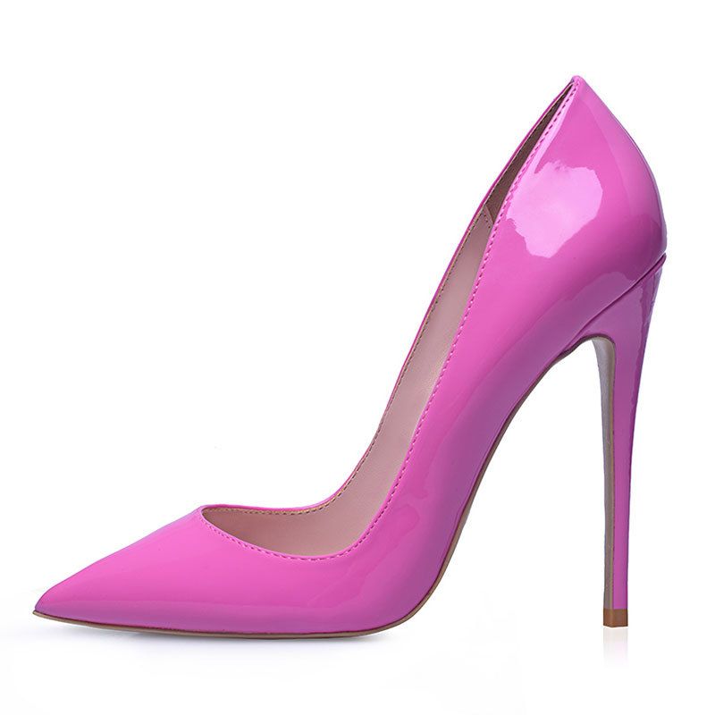 fluorescent pink heels